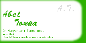 abel tompa business card